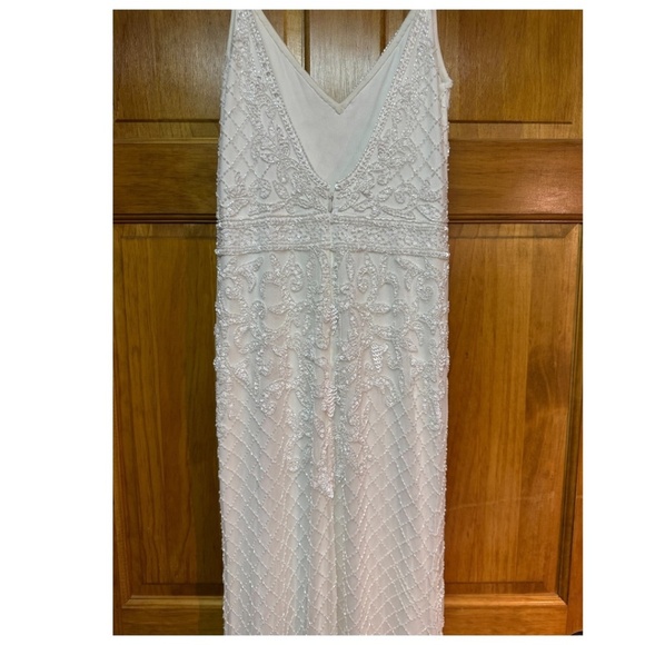 Lulu’s beaded and sequined wedding dress - heavy with beads tags cut out SMALL - Picture 5 of 17